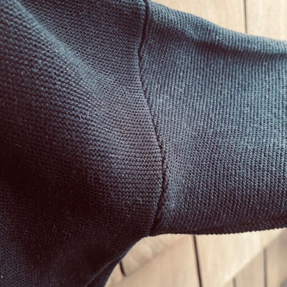 Black 💯 Cotton V-neck Knitted Sweater Pullover Joe Fresh, size M - Picture 7 of 11